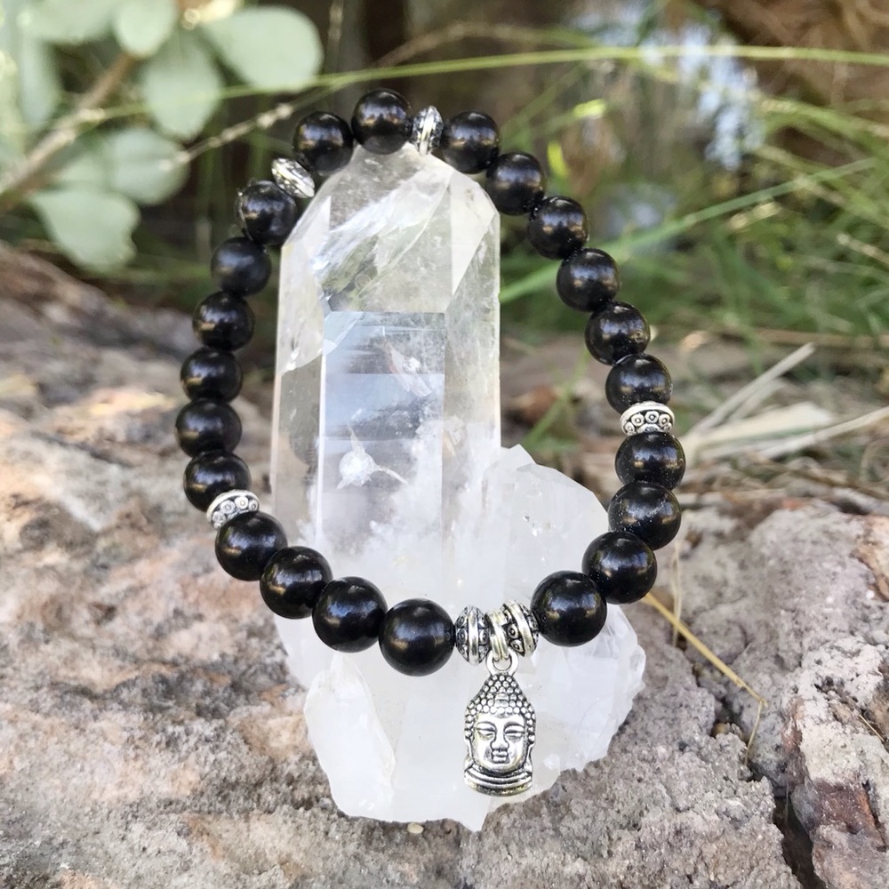 AA Shungite Buddha Bracelet
